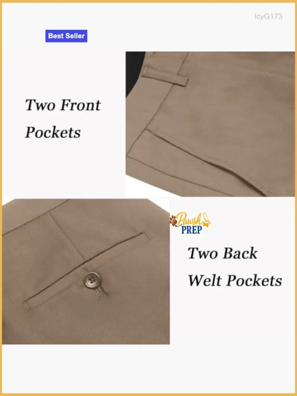 Men's Classic Fit Flat Front Dress Pants No Iron Premium Casual Expandable